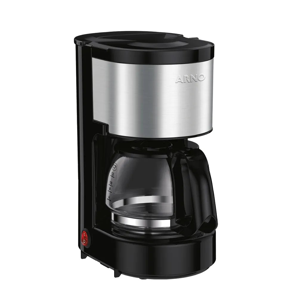 Cafeteira Filtro Perfectta Inox com 600ml de Capacidade e Jarra de Vidro CFPI