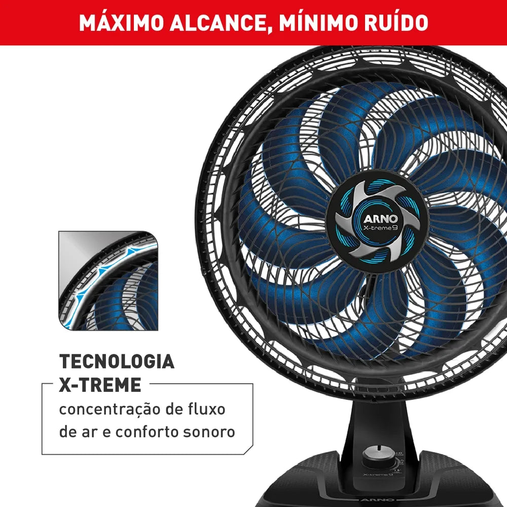 Ventilador X-treme 9 Mesa 40cm VE90t1
