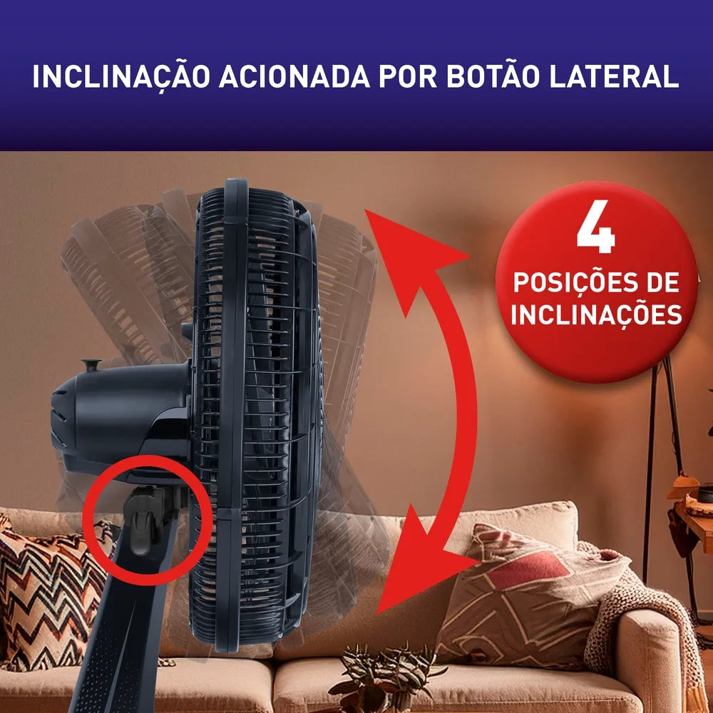 Ventilador de Mesa 40cm X-TREME 9 Pás, 4 Vel, 160W VE94