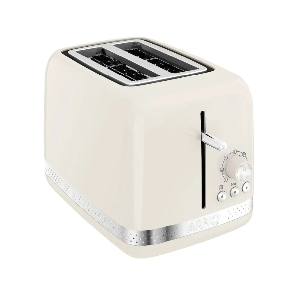 Torradeira Linha Soleil Com 7 Níveis de Tostagem e Bandeja Removível Marfim STOA