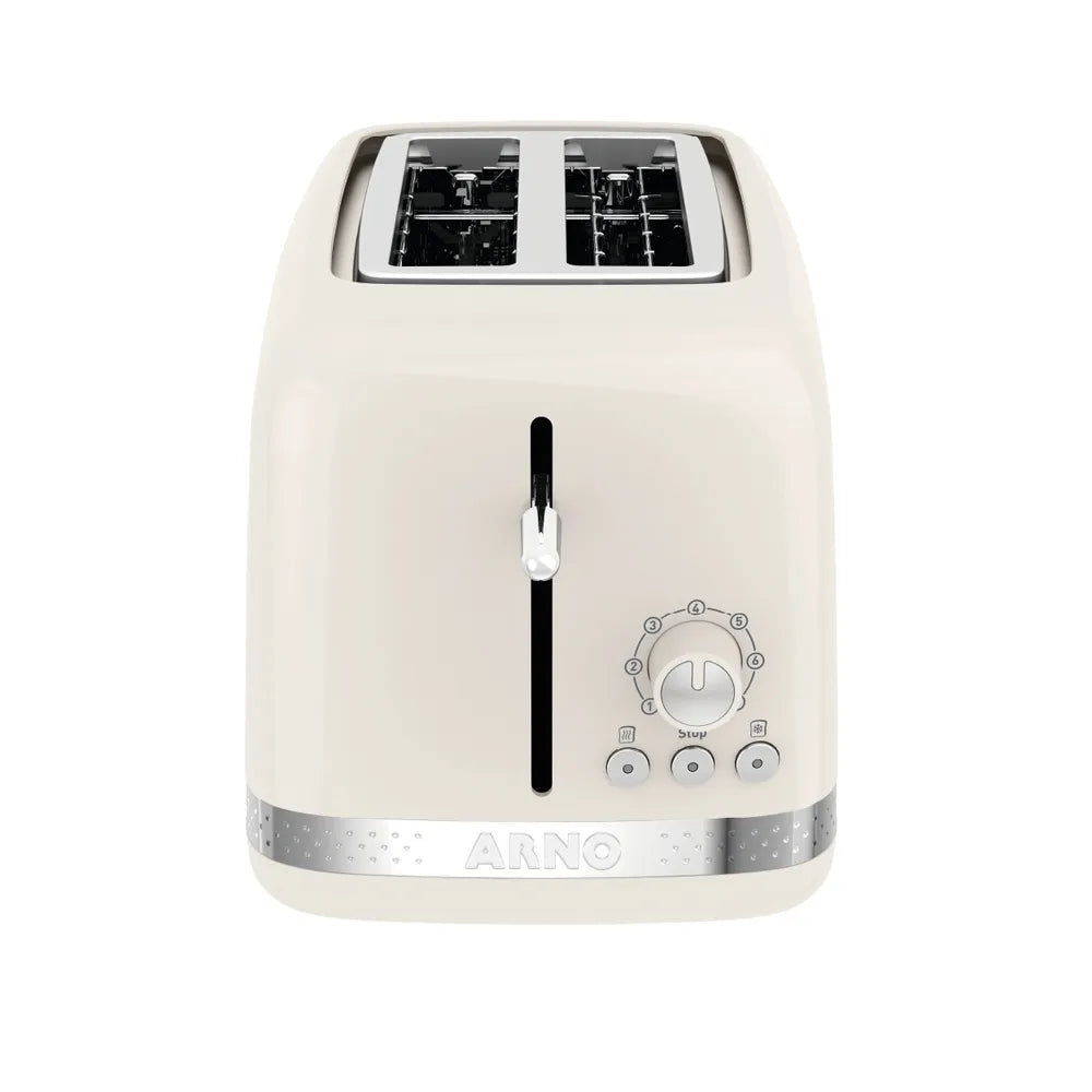 Torradeira Linha Soleil Com 7 Níveis de Tostagem e Bandeja Removível Marfim STOA