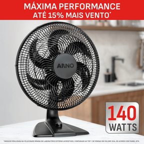 Ventilador de Mesa Essential 40cm, 6 Pás 140W VE2E