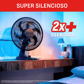 Ventilador de Mesa Essential 40cm, 6 Pás 140W VE2E