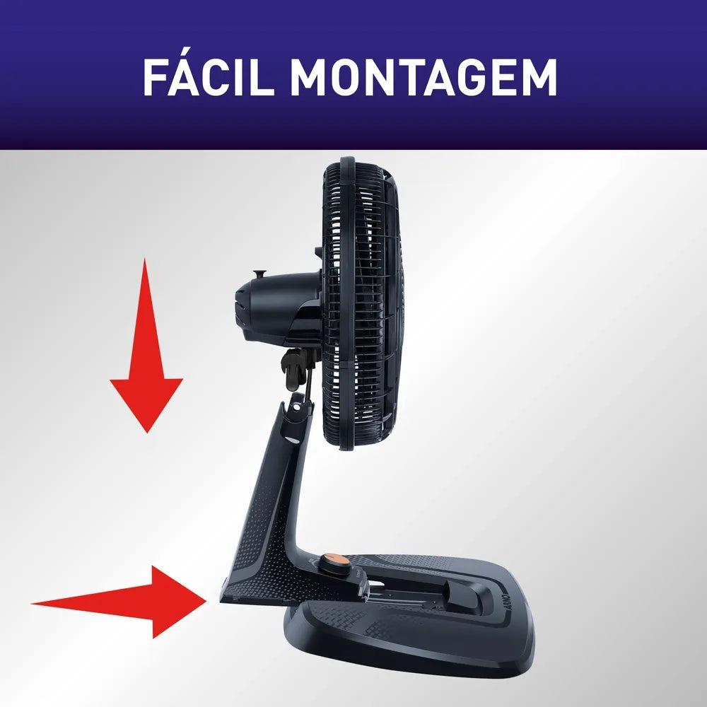 Ventilador de Mesa 40cm X-TREME 9 Pás, 4 Vel, 160W VE94