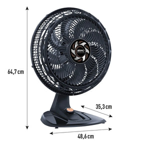 Ventilador de Mesa 40cm X-TREME 9 Pás, 4 Vel, 160W VE94